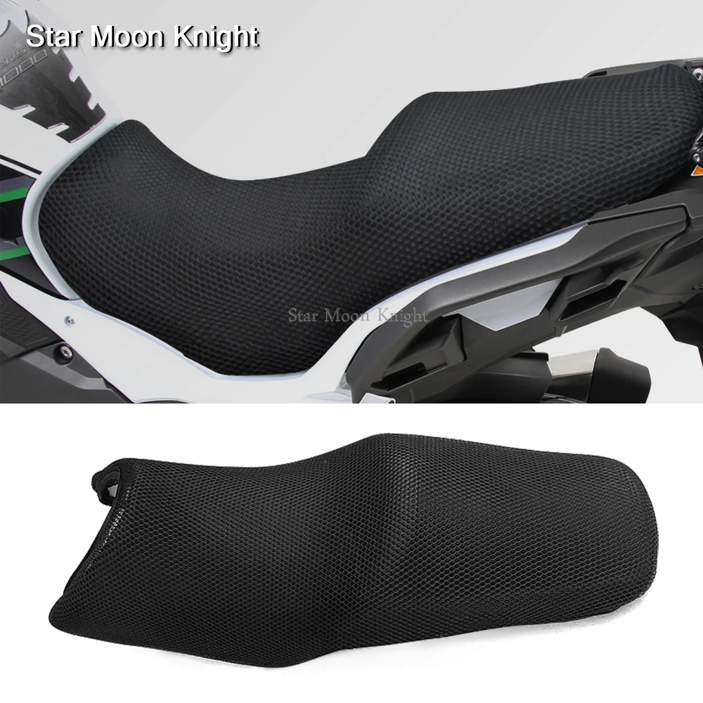 Motorcycle Accessories Seat Anti-Slip Cushion 3D Spacer Mesh Fabric Cowl Cool Cover for Kawasaki VERSYS 1000 VERSYS1000 ABS