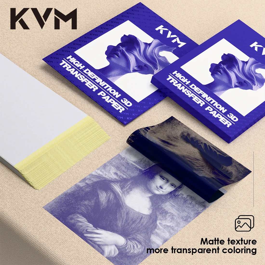 KVM 25-100 Pcs A4 Tattoo Transfer Paper Tattoo Tracing Paper Hand Drawing and Heat Transfer Suitable ForTattoo Transfer Machine