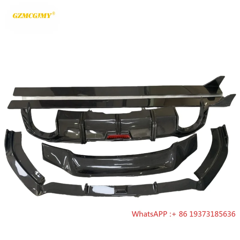 Top selling Body kit For Audi Rs5 B9 Sedan 2017-2019 Carbon Fiber Front Lip, Side Skirts, Rear Diffuser, Spoiler