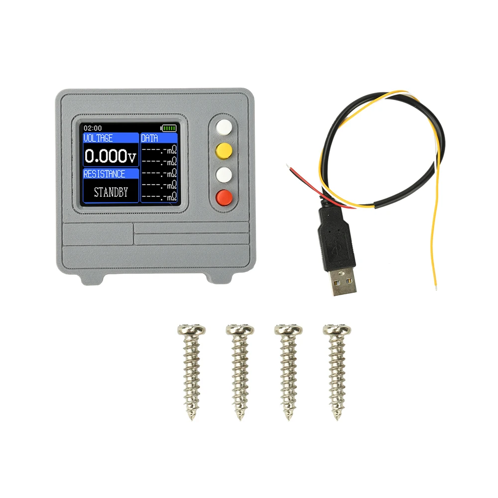 TV607 Spannungs- und Innenwiderstandstester DC5V 1,77-Zoll TFT-Farbdisplay DIY Batterietestgerät 4056 Lademodul AC 4-Draht – Detail 24