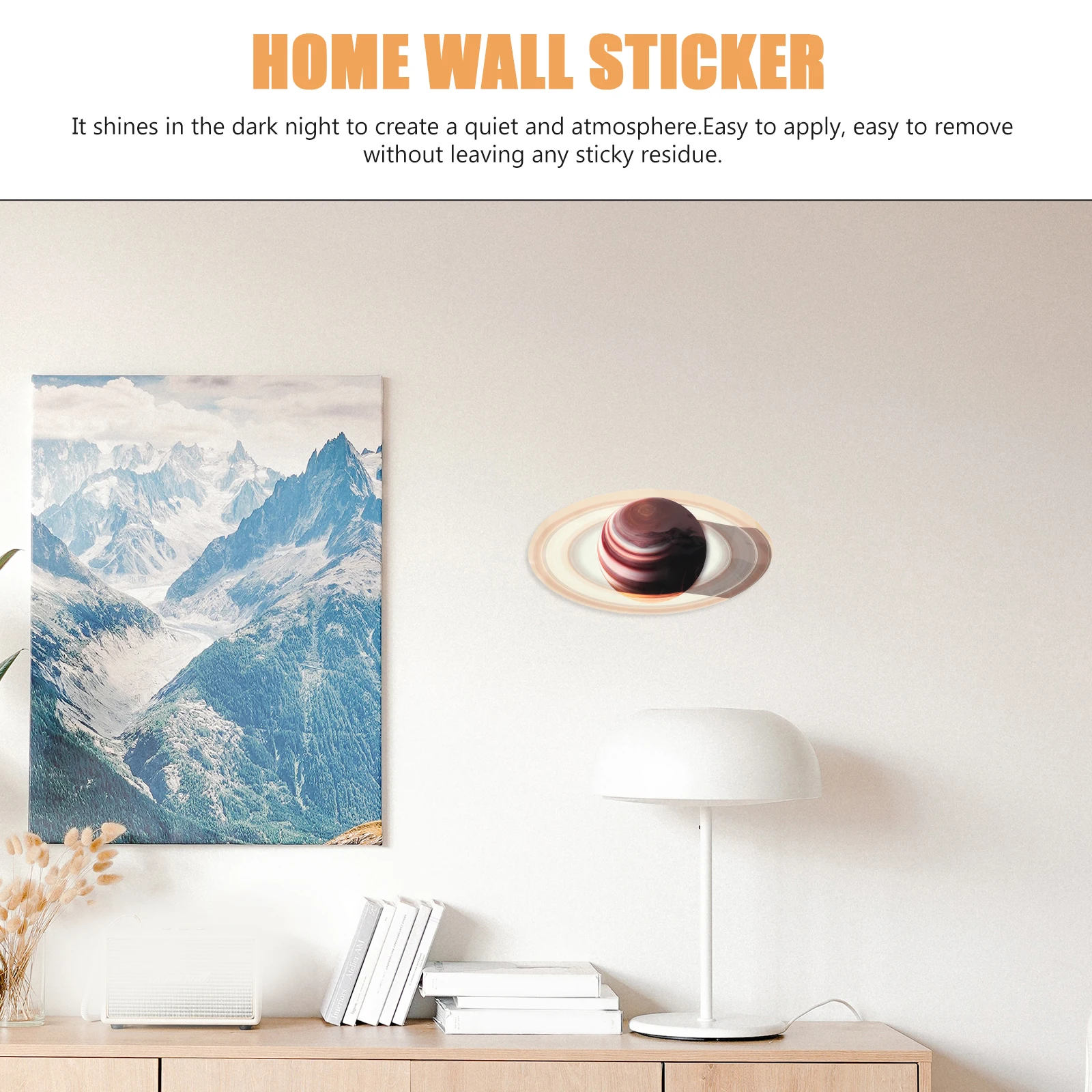 

Fluorescent Wall Sticker 37x16cm High Quality Removable Waterproof PVC Glow in Wall Decals