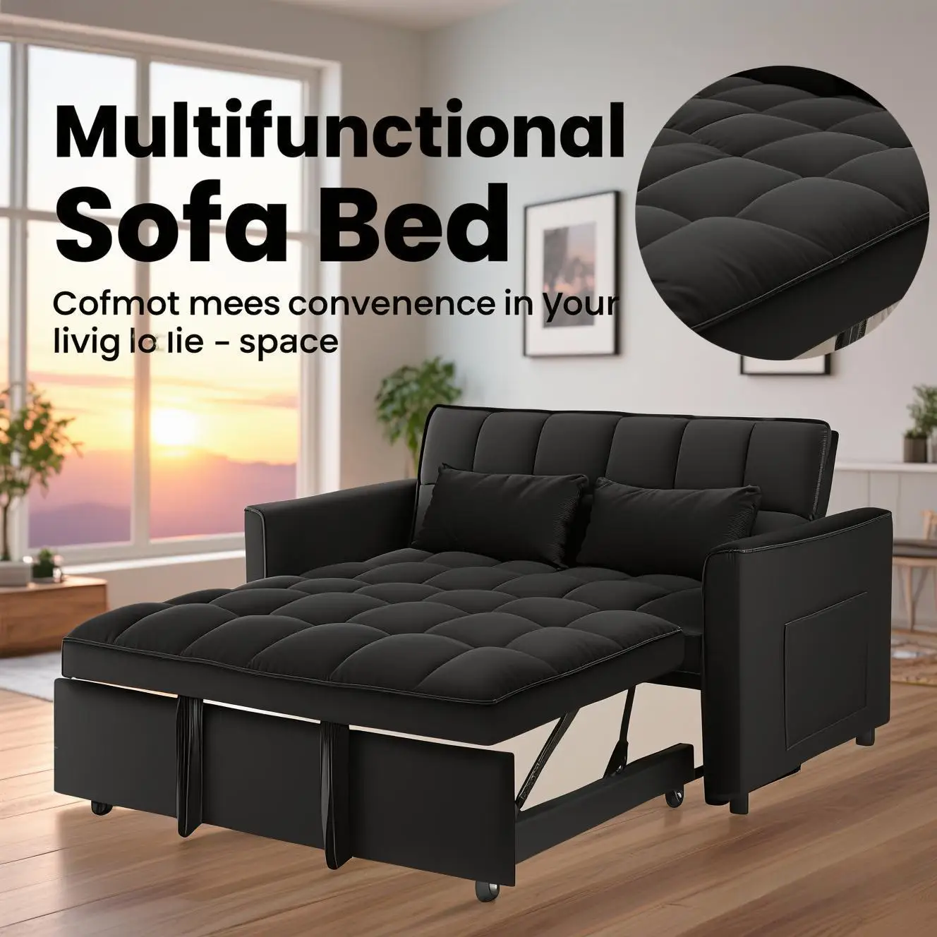 أريكة سحابية حديثة مع كرسي صالة على شكل حرف L مناسب لغرفة المعيشة وغرفة النوم بدون تجميع