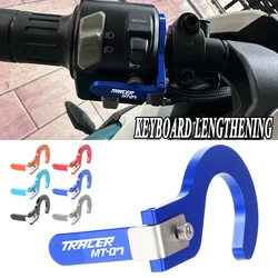 For YAMAHA MT07 TRACER 7 GT TRACER700 2014-2021 2024 2023 2022 2021 Motorcycle Horn Switch Button Shell Extension Bracket Parts