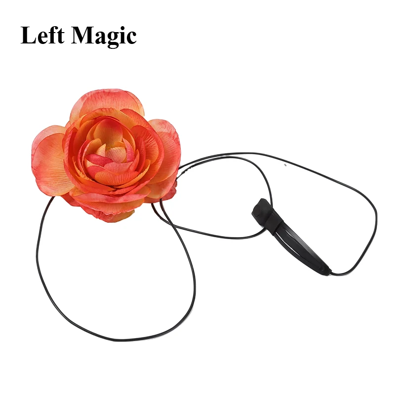 Lighting Flower Brooch Magic Tricks Red D'lite Lighting Rose Magia Magician Close Up Stage Illusions Gimmicks Mentalism Props