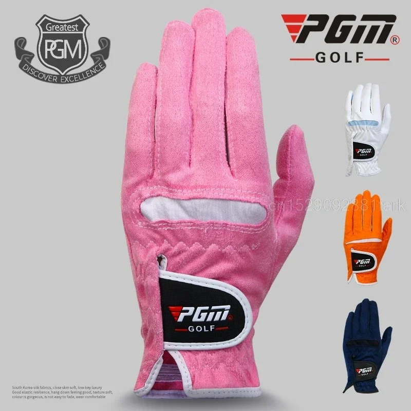 Women's Golf Gloves Anti-slip Design Left and Right Hand Gloves Ladies Breathable Soft Sports Gloves Granules Microfiber Cloth