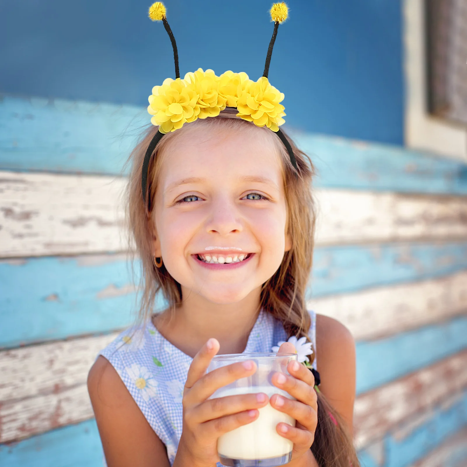 

1 set 1 Set Girls Bee Wings Hairband Fairy Stick Kids Party Costume Props For Halloween Festival Performance Fancy Dress Decor