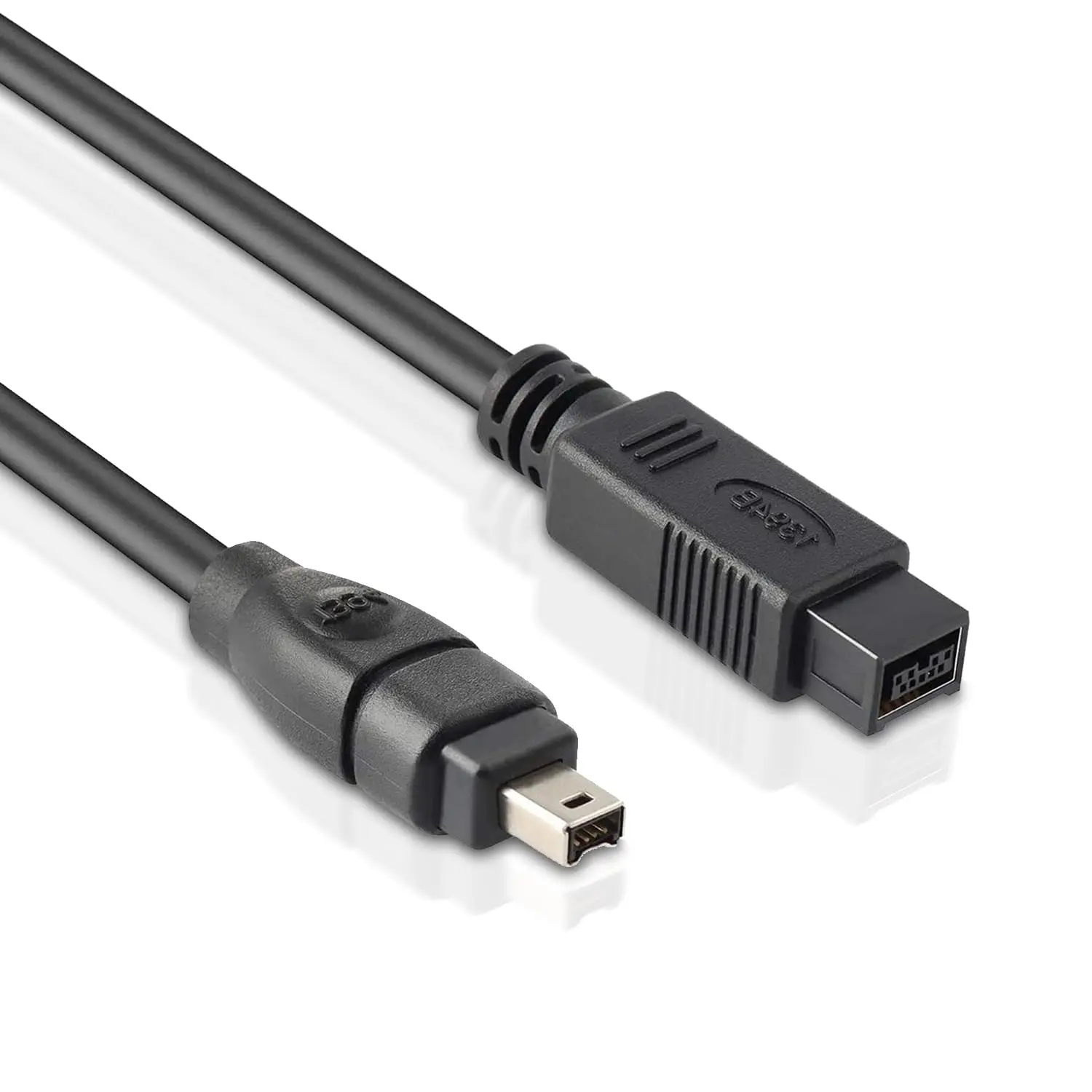 FireWire 800 to 400 9 to 4 Pin Cable (9Pin 6Pin) , IEEE 1394 Firewire 800 9-Pin/4-Pin Cable 6 Feet(9 Pin to 4 Pin) 6FT