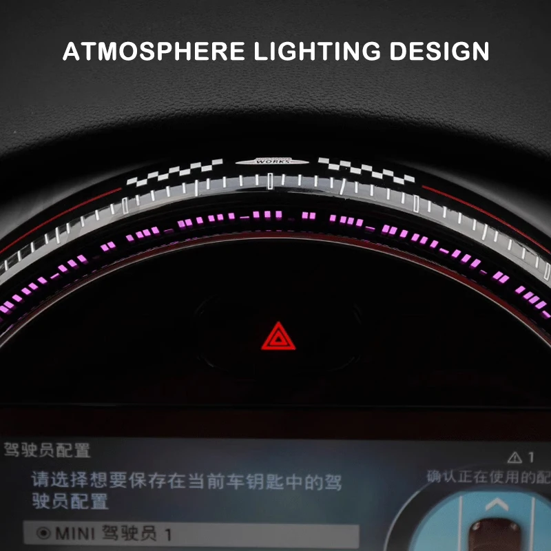 Car Center Console Display Screen Decoration Cover For MINI Cooper F54 F60 CLUBMAN COUNTRYMAN Navigation Frame Accessories
