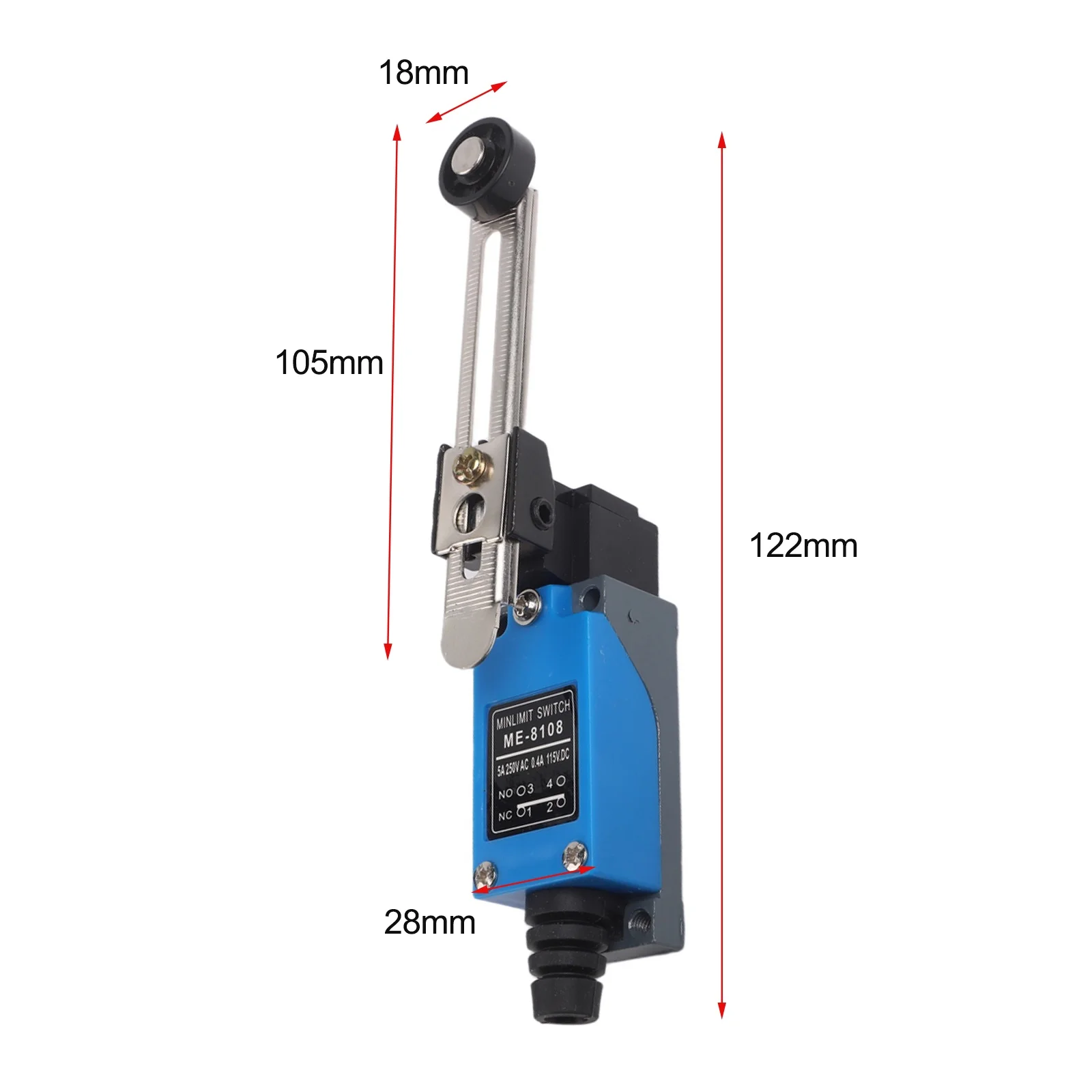 Self-Reset Switch Mini Limit Switch Wide Application Sensor Switch Travel Switch 250V 5A Specification Waterproof Protection