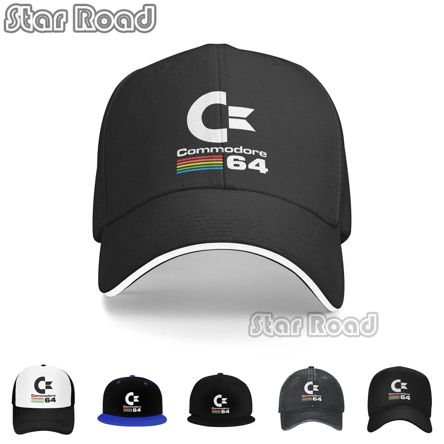 

Commodore 64 Print Baseball Caps Men Women Hip-Hop Sun Hats Computers Dad Hat Adjustable Snapback Caps High Quality Trucker Cap