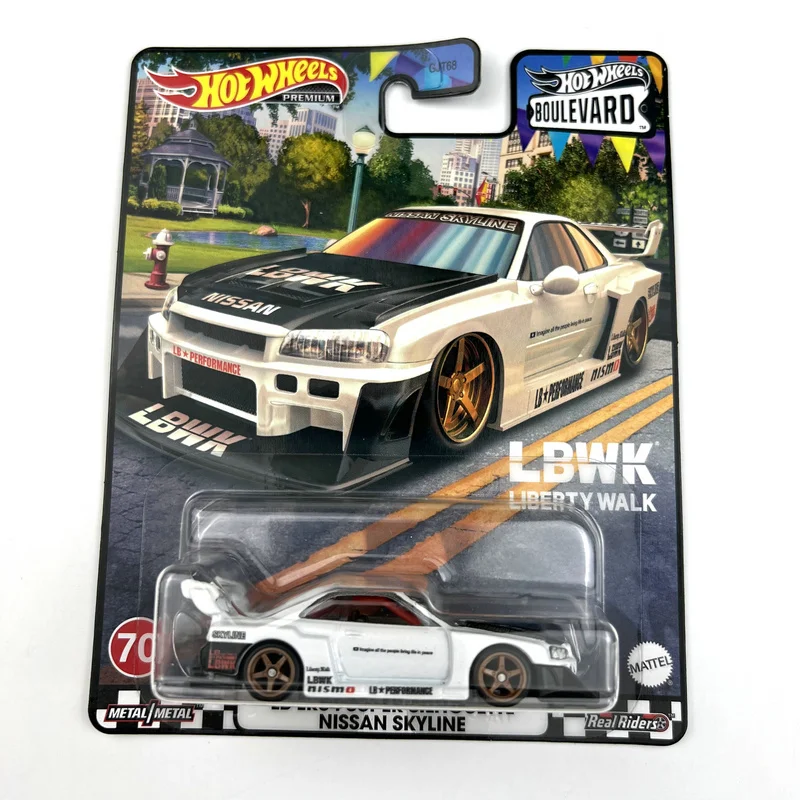 Hot Wheels Cars Boulevard LB-ER34 SUPER SILHOUETTE NISSAN SKYLINE/ DODGE VAN  1/64 Collection Die-Cast Car GJT68