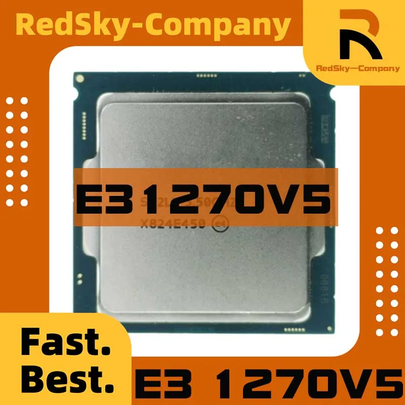 1pcs/lot perfect test E3-1270V5 E3 1270V5 3.60GHZ Quad-Core 8MB E3-1270 V5 DDR4 1600MHz E3 1270 V5 LGA1151 80W cpu processor