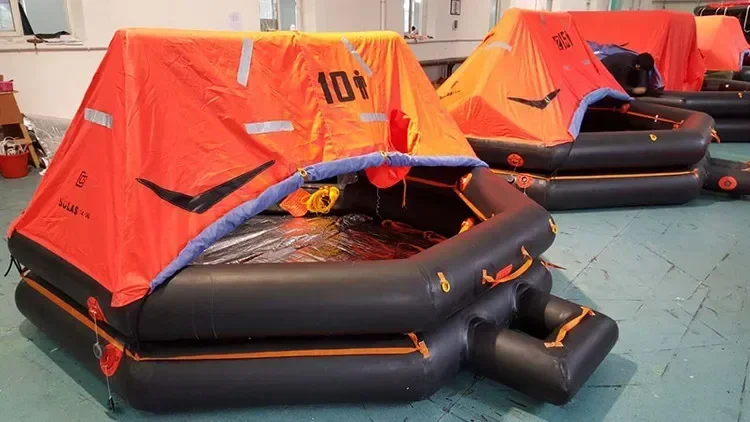 Zattera galleggiante di salvataggio di emergenza per barca oceanica gonfiabile 8P 12P 16P in vendita