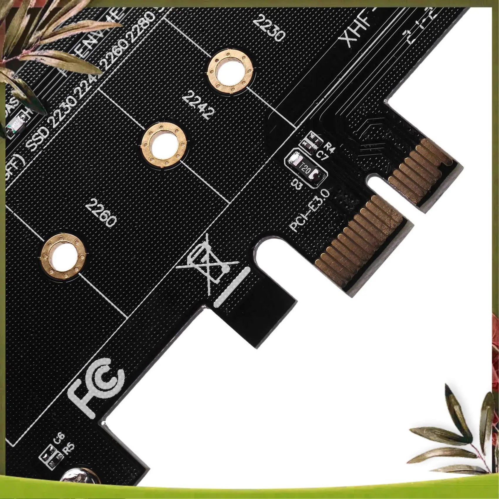 New-Add On Cards PCIE To M2 Adapter PCI Express 3.0 X1 To NVME SSD M2 PCIE Raiser Adapter Support 2230 2242 2260 2280 M.2 SSD