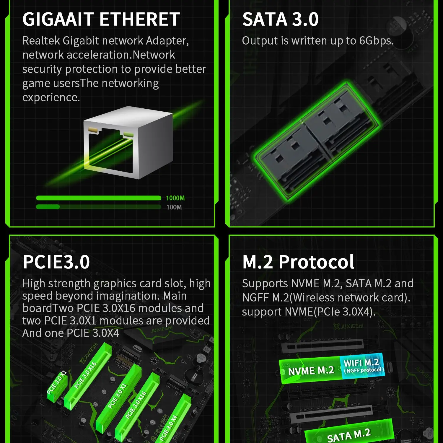 Imagem -04 - Conjunto de Placas-mãe Kit Lga 20113 Processador Cpu Intel e5 2699 v4 4*16 = 64gb Memória Ram Ddr4 Ecc Ssd M.2 Atx Machinist-x99 Mr9s v6