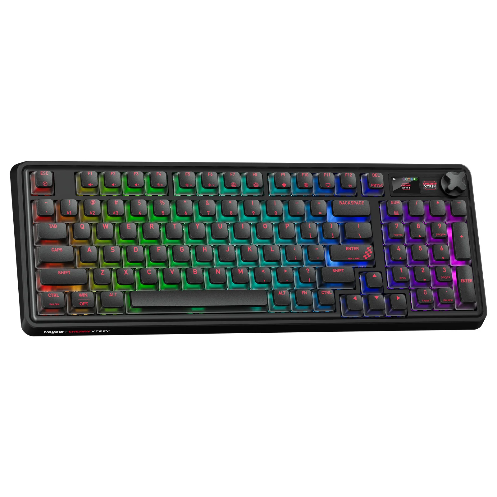 wegear & Cherry XTRFY PIXIU98 Mechanical Keyboard MX2A Linear Switches  4000mAh Hot-Swappable RGB Game Office Keyboards