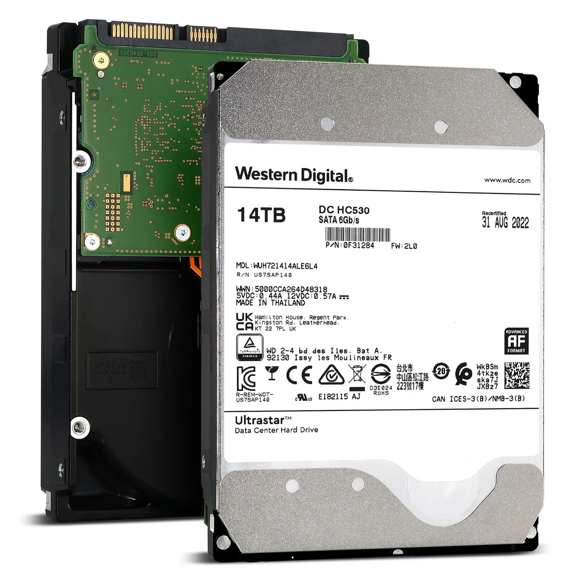 WD HC53014T Серверный жесткий диск HDD 4T 7,2K SATA3