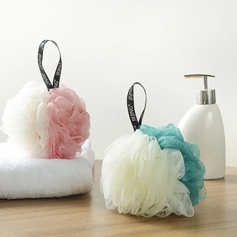 Éponge de bain en maille douce, éponge de bain, douche, dos en nylon, livres, bouffée, nettoyant pour le corps, épurateurs extensibles, boule de bain, fournitures pour la maison