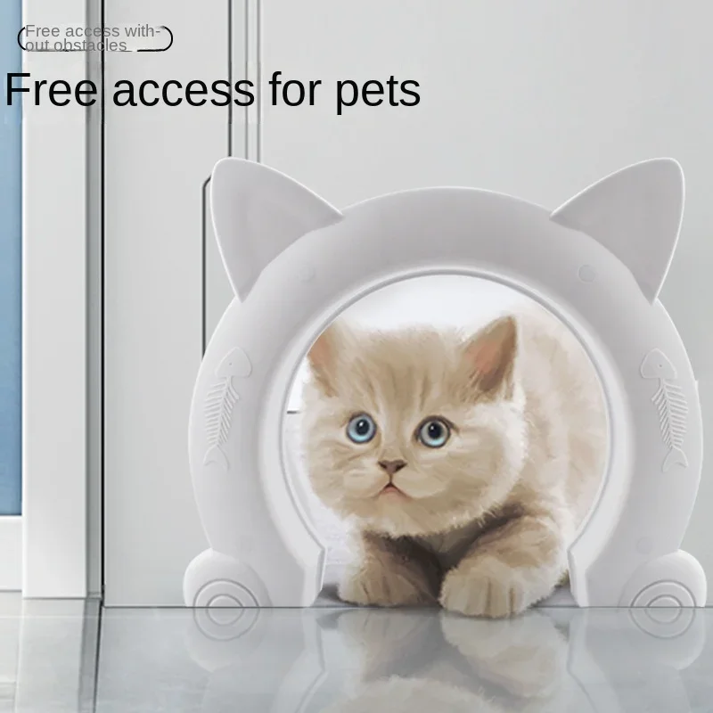 

Pet Cat Door Cat's Ears (Steamed Cat-ear Shaped Bread) Pet Door Opening Indoor Cat Door for Kittens and Dogs