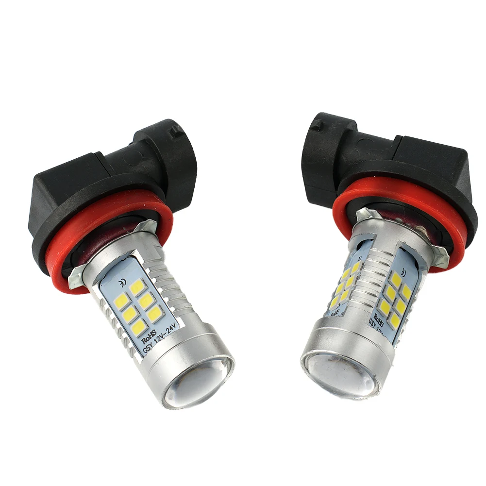 Car Fog Light Bulb Practical for Truck 2000LM 200W 21 LED Chips 2835 COB 2X 6000K White Accessories High Power LED