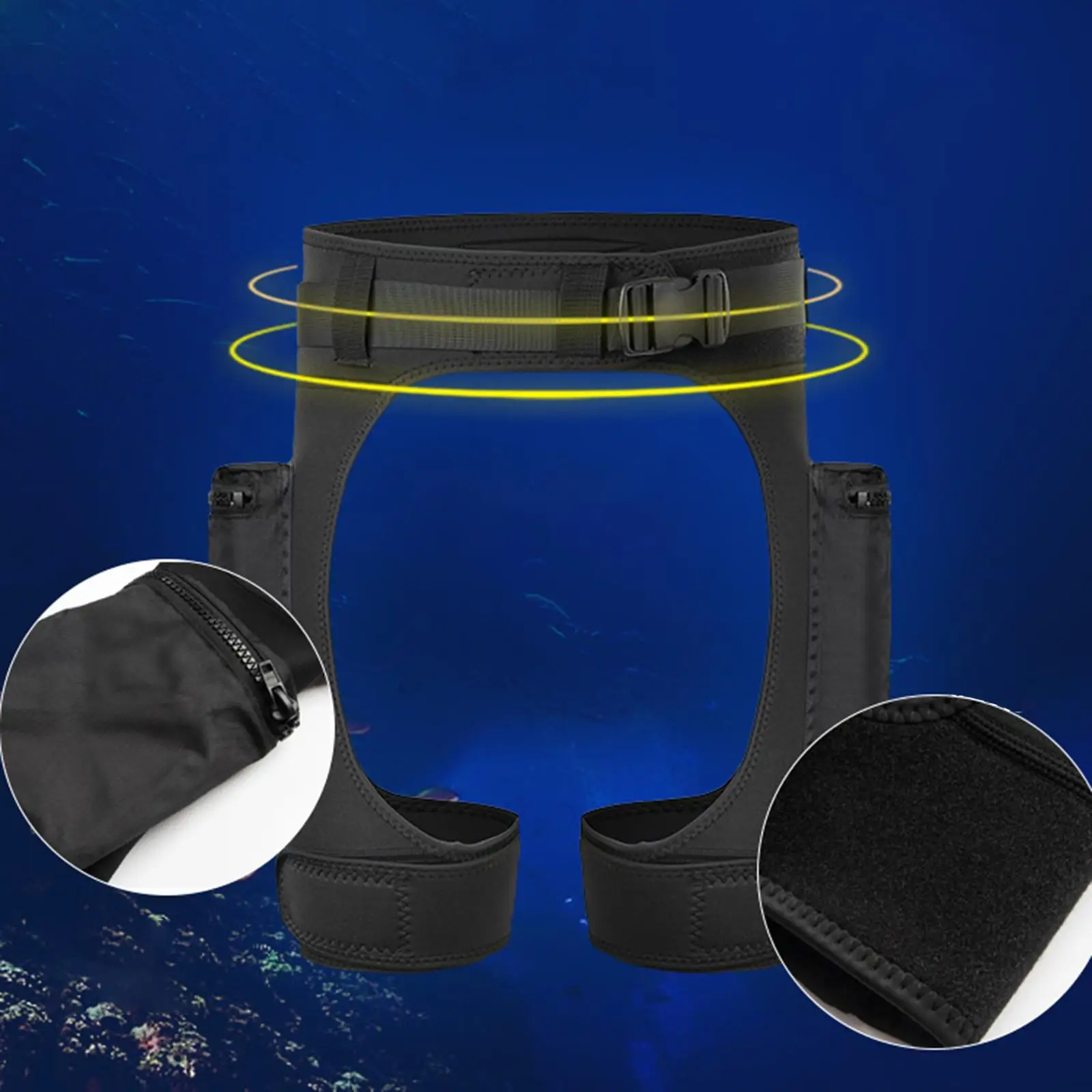 

Wetsuit Shorts, Wetsuit Pants, Adjustable Waist Band for Men, Neoprene Diving Shorts for Kayaking Canoeing Underwater Surfing