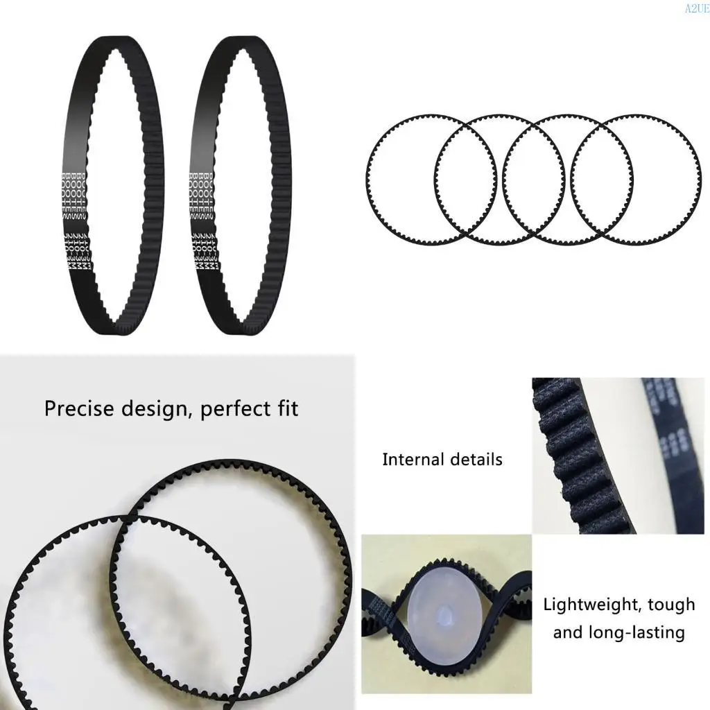 

A2UE 2/4Pcs Replacement Vacuum Belt Rubber Vacuum Cleaner Belt Part for 3M210 Accessories