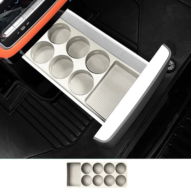 For LEADING IDEAL L9 Refrigerator Storage Box Silicone Mat Refrigerator Fixed Anti-Slip Cup Holder Tray