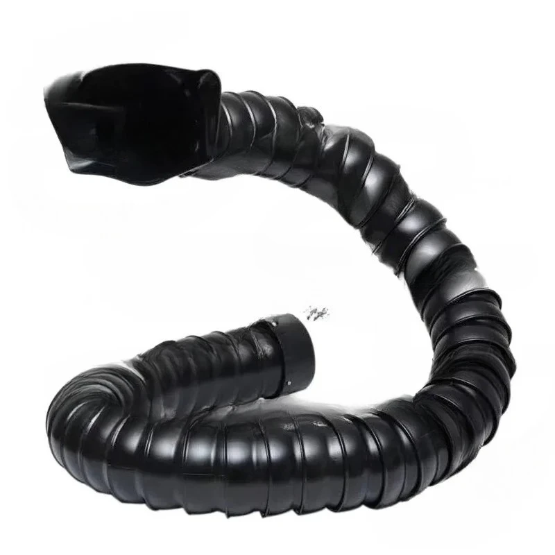 1M Flexible Smoke Exhaust Ventilator Pipe Positioning Bamboo Tube Suction Air Collector Hood Industrial Smoke Extraction System