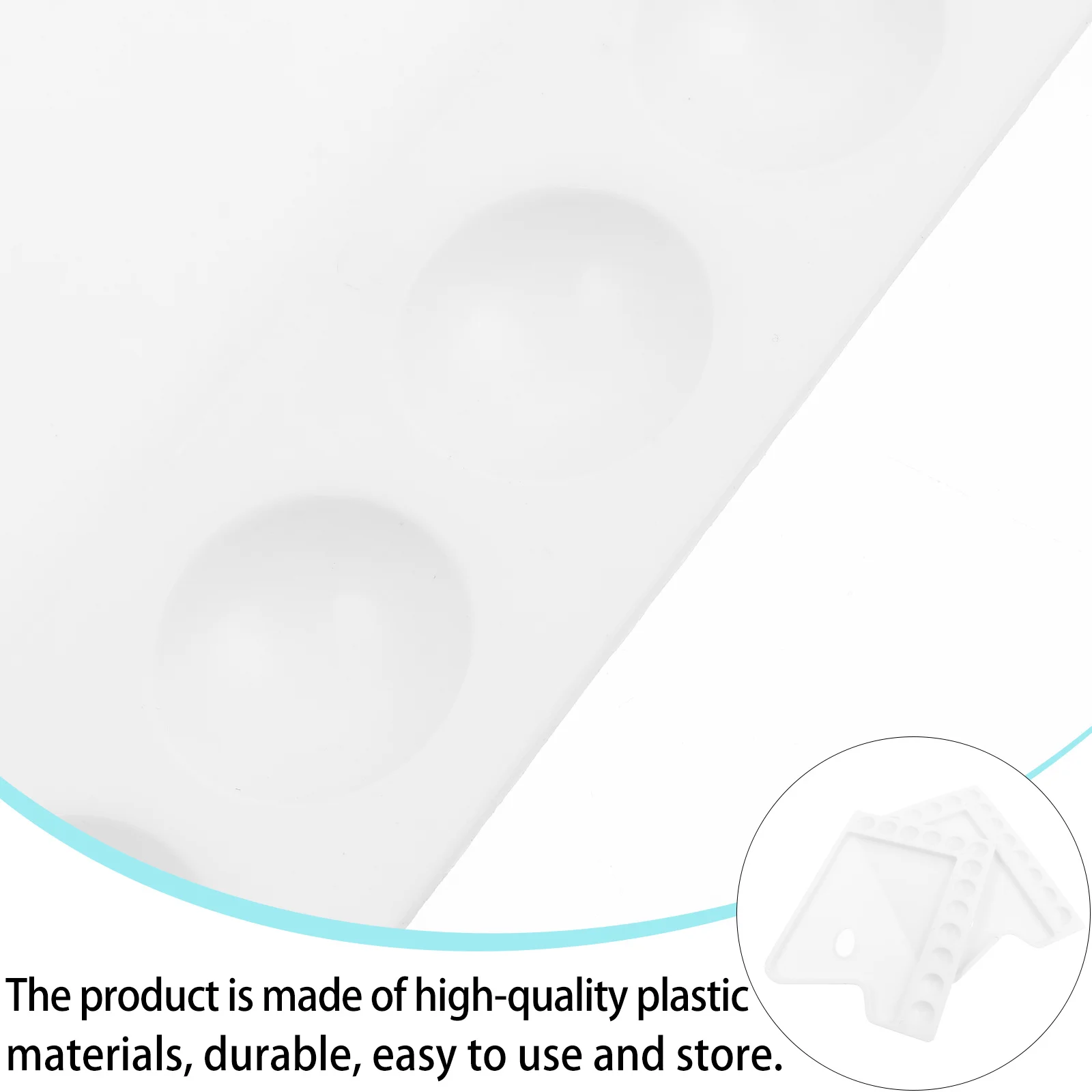 3 Buah Baki Cat Palet Plastik Kapasitas Besar 13-Grid Tahan Lama Papan Lukis Seni DIY untuk Siswa Pencampur Warna Cat Air