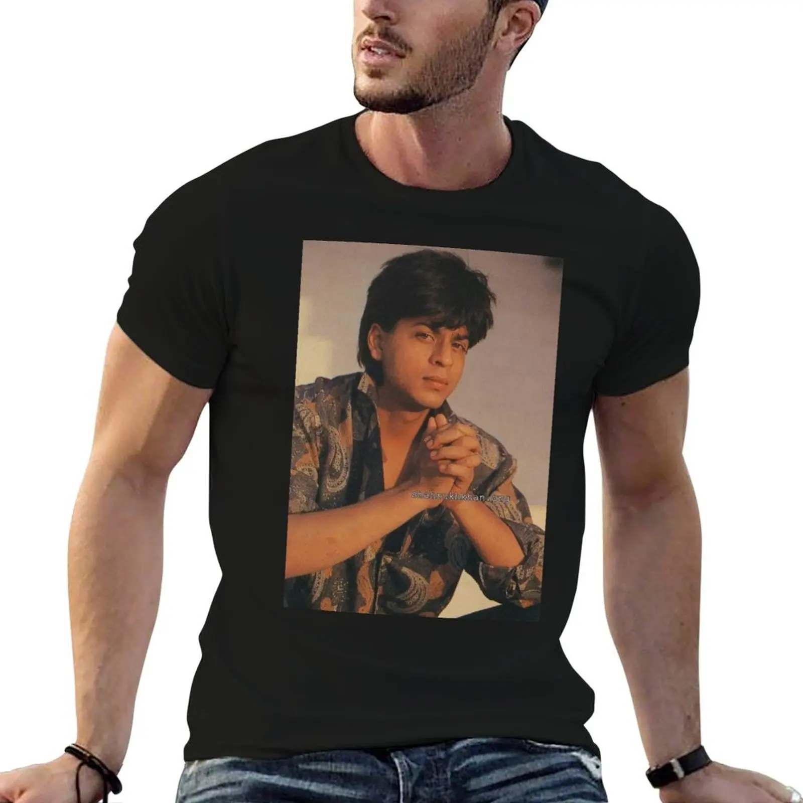

shahrukh khan T-Shirt essential t shirt man graphic t shirt T-Shirt