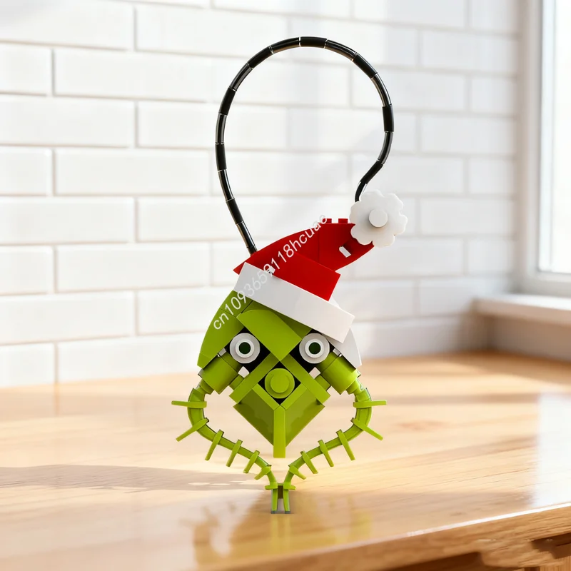 

35 шт. MOC Grinch елочный орнамент сезонная модель строительные блоки архитектура DIY креативные рождественские подарки идея игрушки образование дети