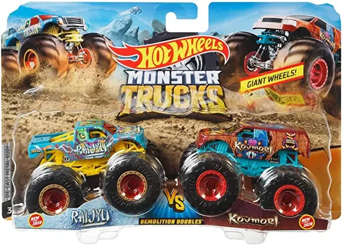 Original Hot Wheels Car Toys Giant Monster Trucks 1/64 Collection Model Car Toys for Boys Tractor Hotwheels Toys Carro Diecast