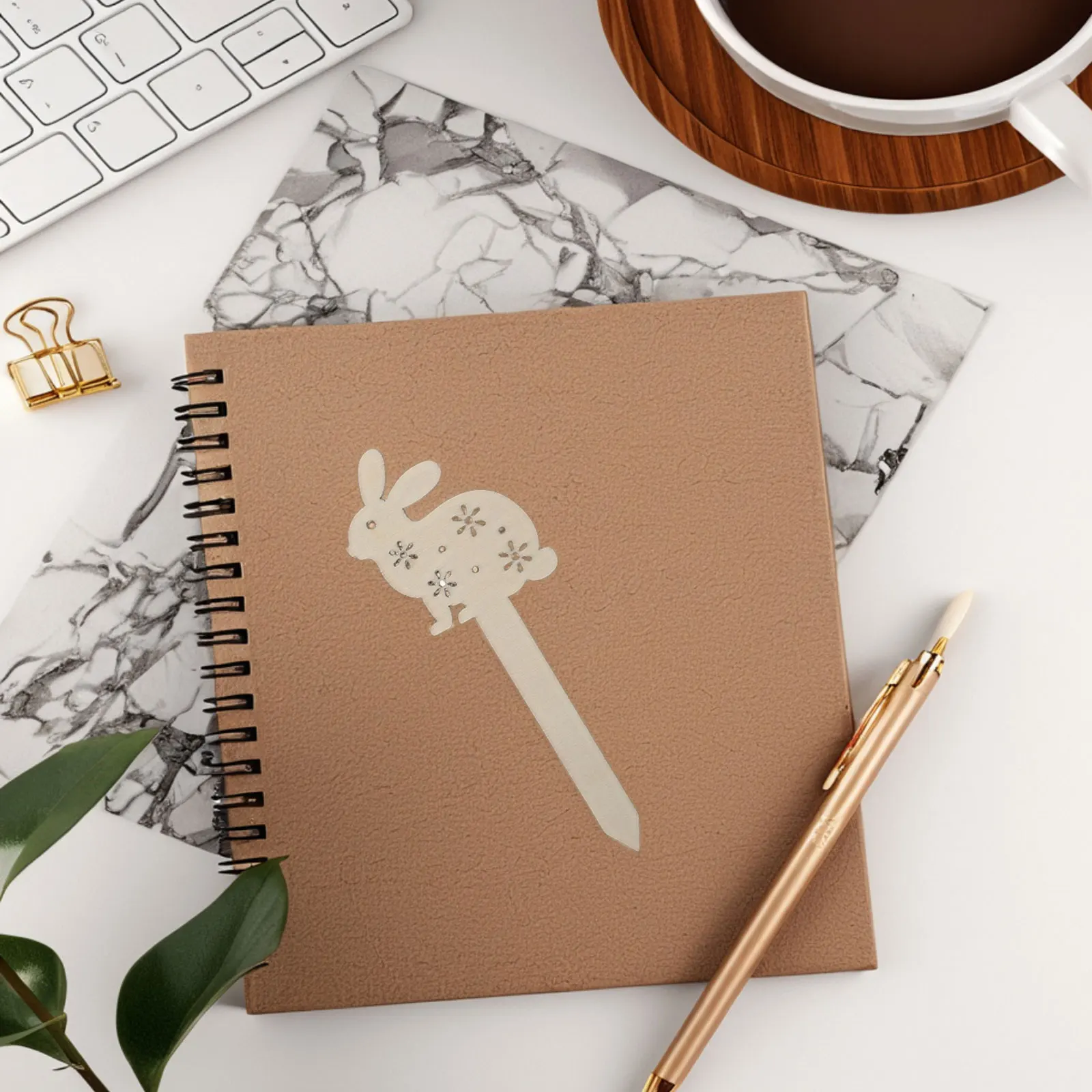 

20pcs Wooden Rabbit Bookmarks Easter Decorative Bunny Bookmark Diy Craft Unfinished Wood Blank Bulk Kit Lightweight Portable