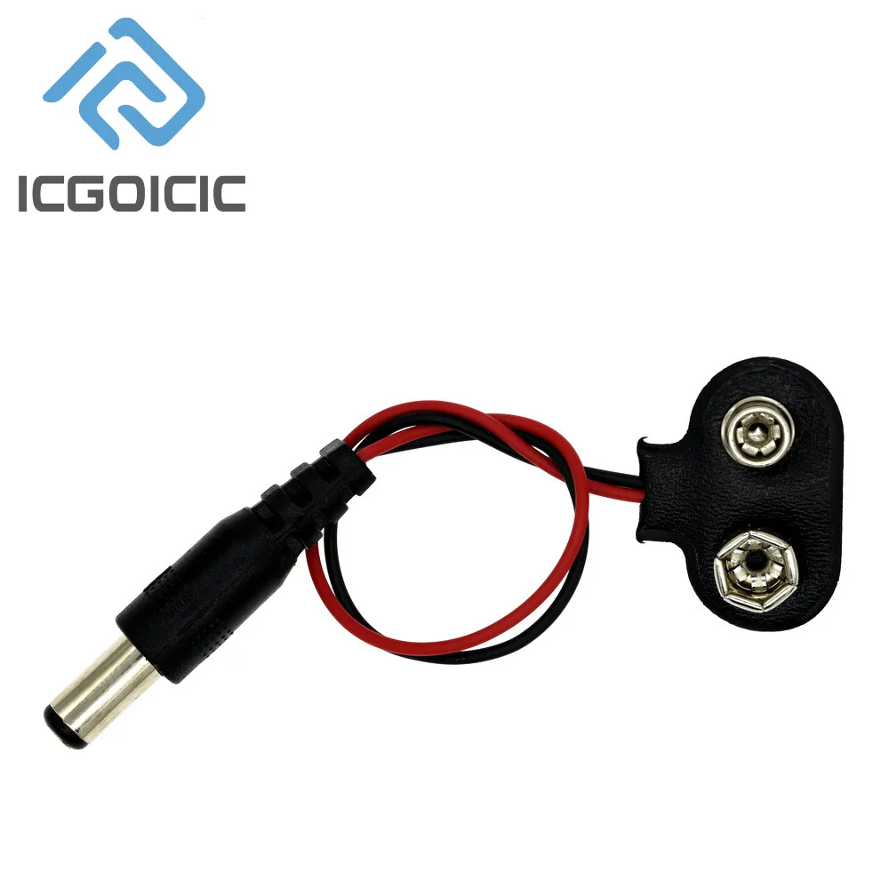 1/5/10pcs 9V DC Battery Power Cable Plug Clip Barrel Jack Connector For Arduino UNO R3 Mega2560 DIY image 2