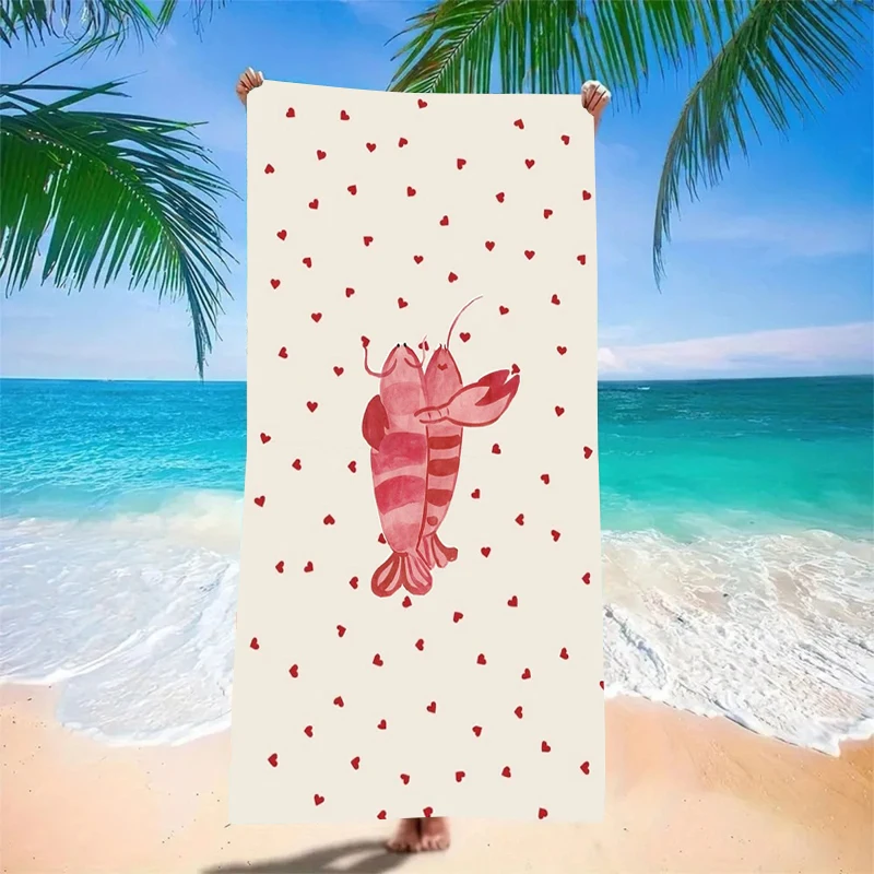 Chic Jungle Animal Print Microfiber Beach Towel Extra Large Sand Free Ultra Absorbent Big Pool Towel for Vacation Sunbathing