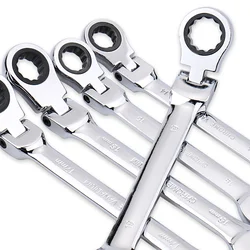 Ratschen schlüssel Schlüssel Schlüssel Set Handwerkzeug 72-Zahn Ratschen flexible Kopf Spiegel Finish 6mm-27mm Auto-und Reparatur zu Hause 1 stücke