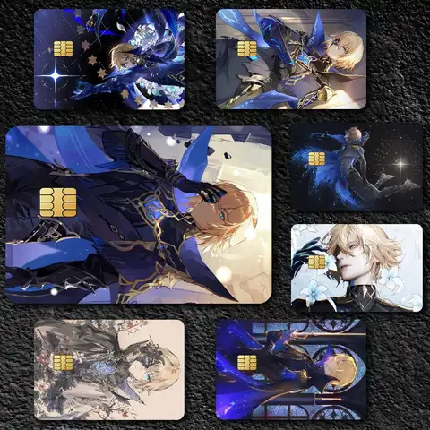 Genshin Impact Dainsleif Credit Card Skin Stickers for Bank Card Bus Metro Card Sticker Waterproof Gift