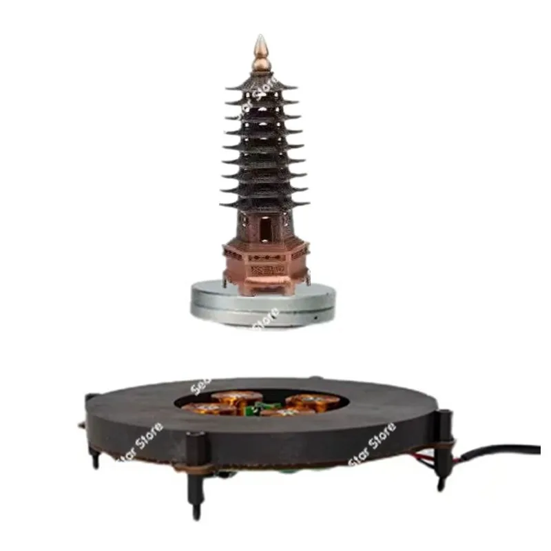 Magnetic levitation bare metal movement suspension booth module speaker modeling handicraft magnetic levitation display stand