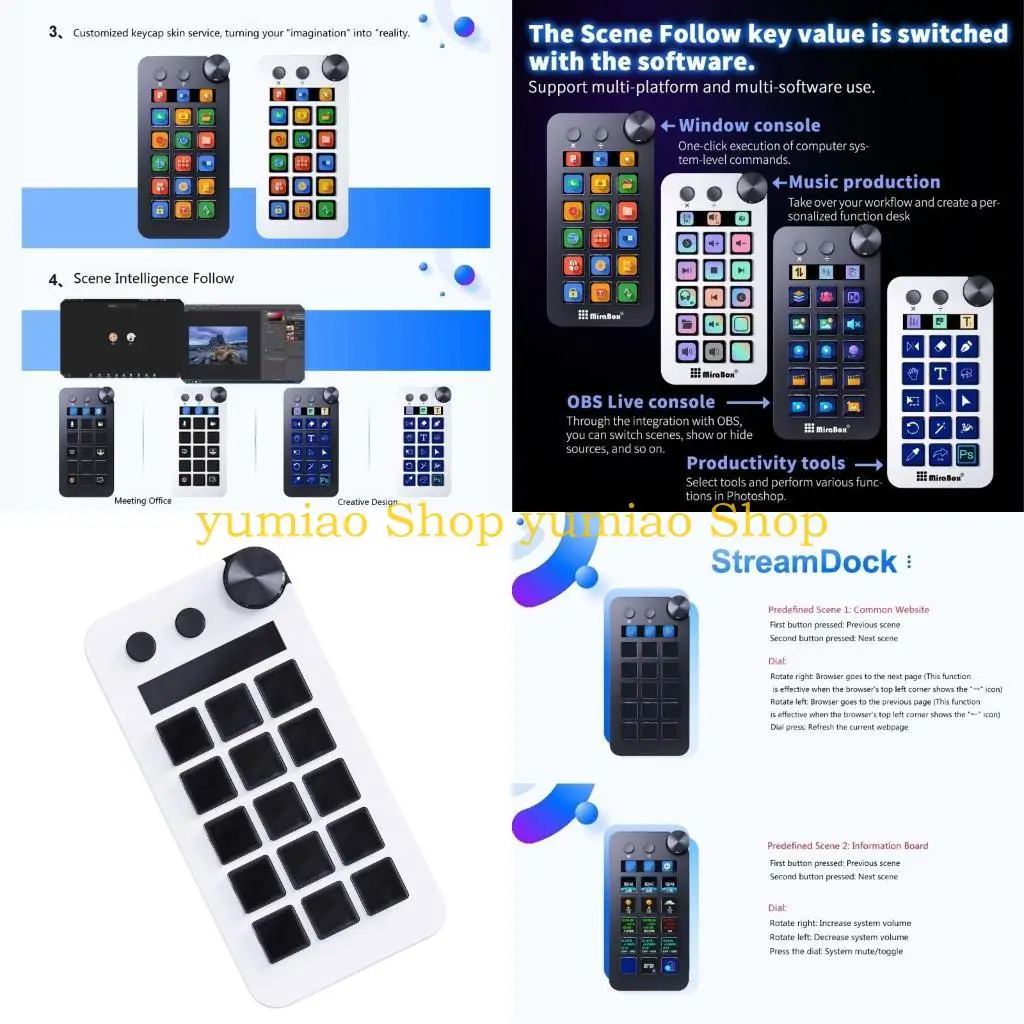 bouton-lcd-587b-15-touches-controleur-creation-contenu-en-direct-bouton-douanier-streamdeck-claviers-visuels-pour