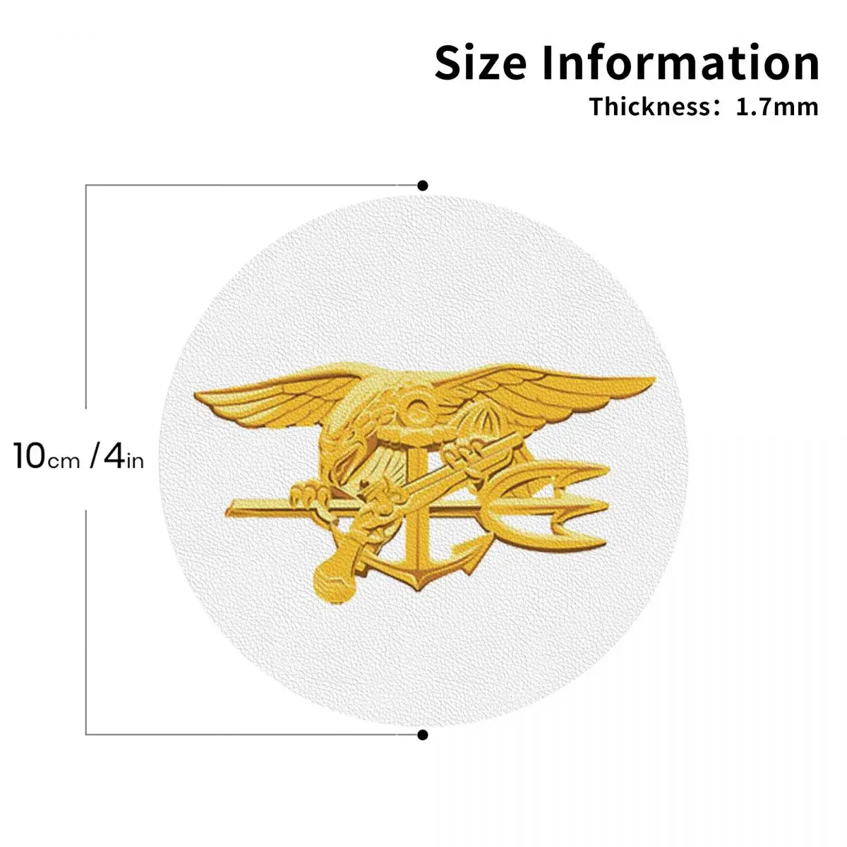 

Navy Seals Badge Coasters Leather Placemats Waterproof Insulation Coffee Mats For Home Kitchen Dining Pads Set of 4