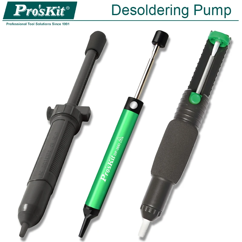 Soldering Sucker Pen Aluminum Metal Desoldering Pump Suction Tin Gun Removal Vacuum Soldering Iron Desolder Hand Welding Tools