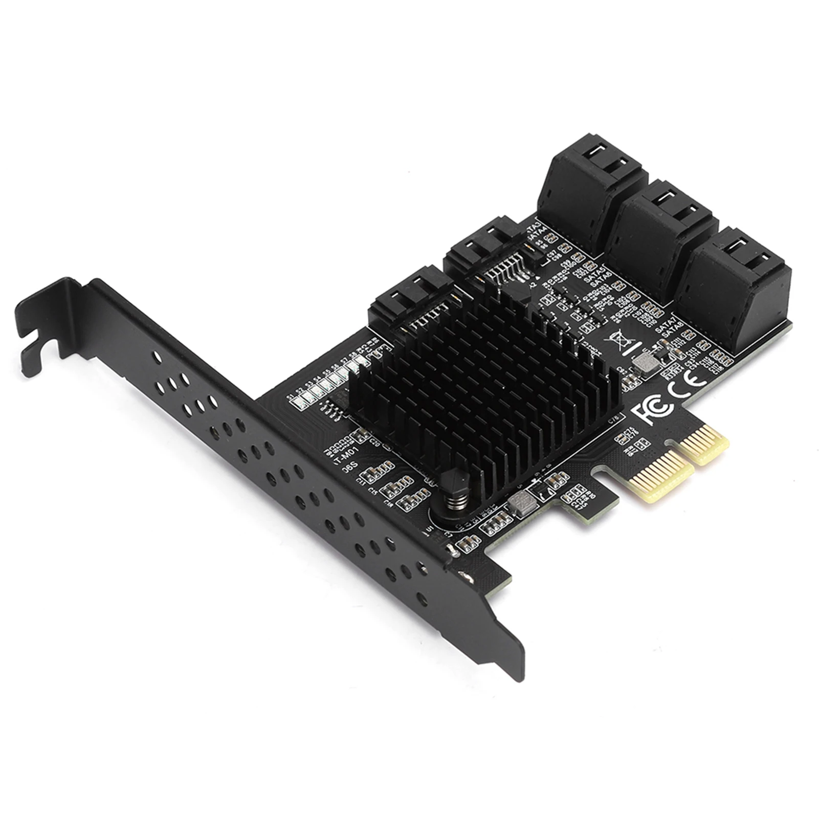 Profesjonalna karta PCI-E do adaptera SATA3.0, kontroler, karta rozszerzeń, 8-portowa karta rozszerzeń z interfejsem SATA3.0, wysoka prędkość.