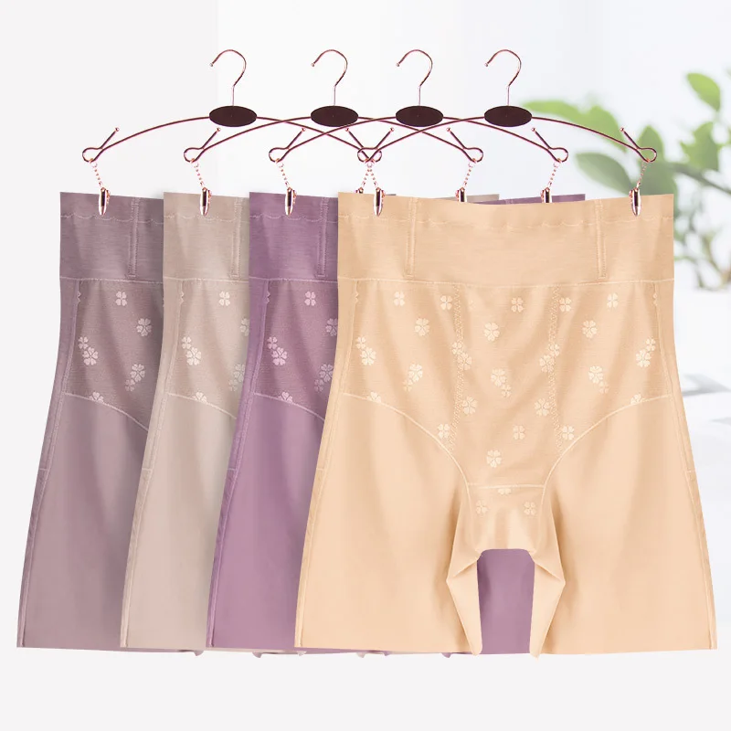 Slip de sécurité court rafraîchissant, longueur genou, culotte en dentelle, taille pour robes d'été, 55-115kg, sous-vêtements Anti Peek Tech sexy