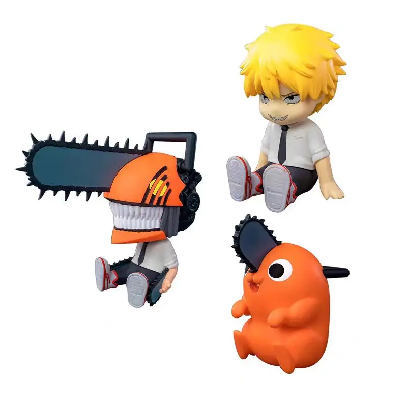 

New 8cm Chainsaw Anime Drawing Pochita Saw Anime Hand Decoration Model Power Figure Model for Adult Toy Collection