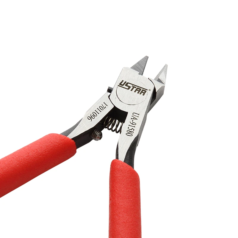 USTAR UA91580 Carbon Steel Single-Blade Precision Cutting Pliers Thin Blade Side Cutter for Gundam Model Detail Building