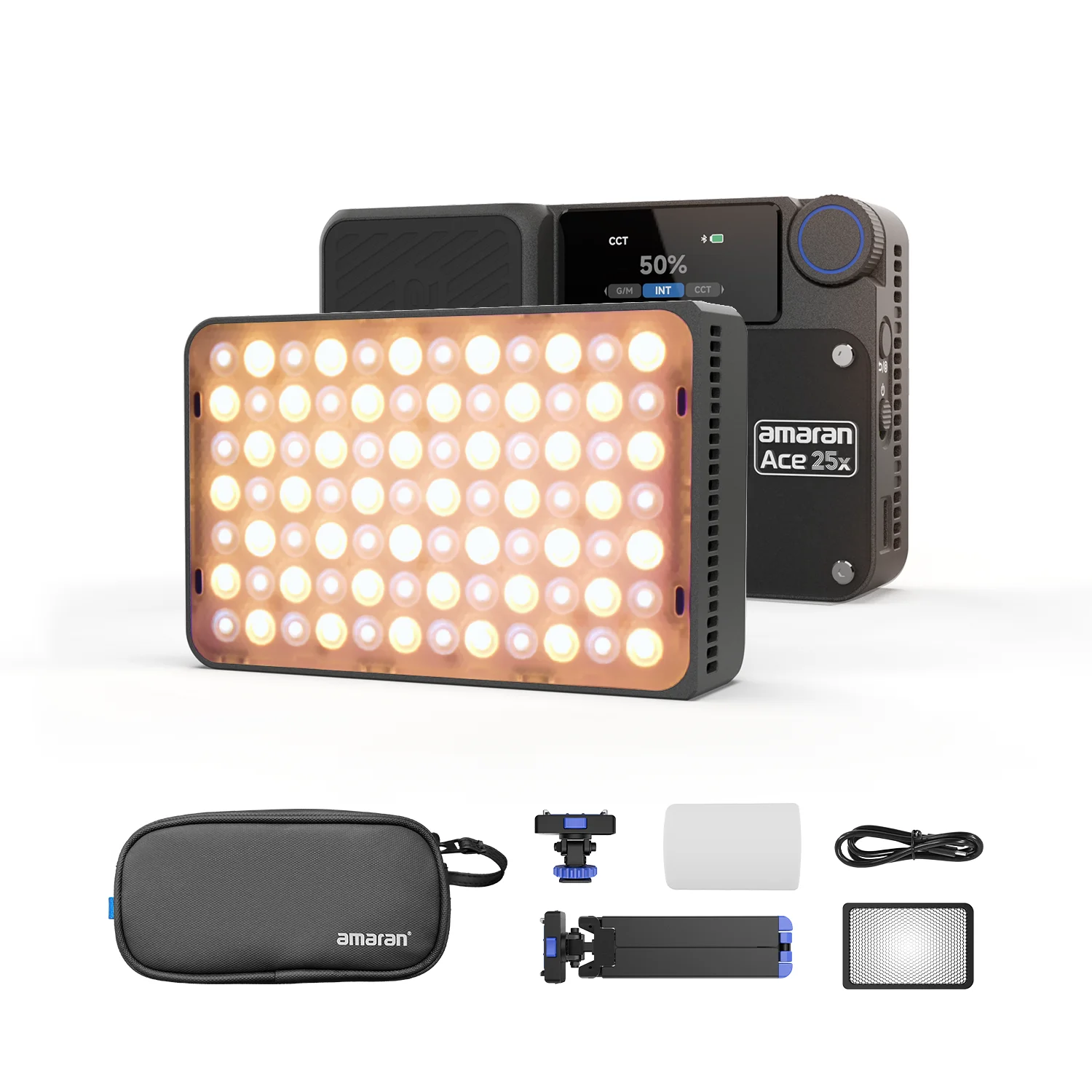 amaran Ace 25x kit Portable Dual-Color Mini On-camera Light 2700