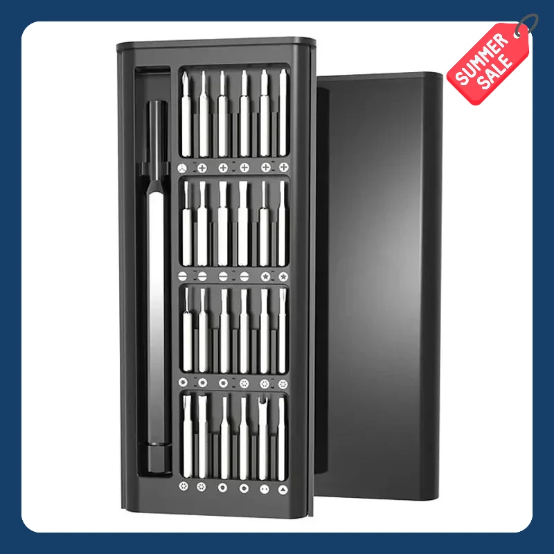 

Новый набор магнитных прецизионных отверток 25-в-1, карманный набор отверток из 24 предметов, компактный инструмент для ремонта мобильных телефонов/компьютеров