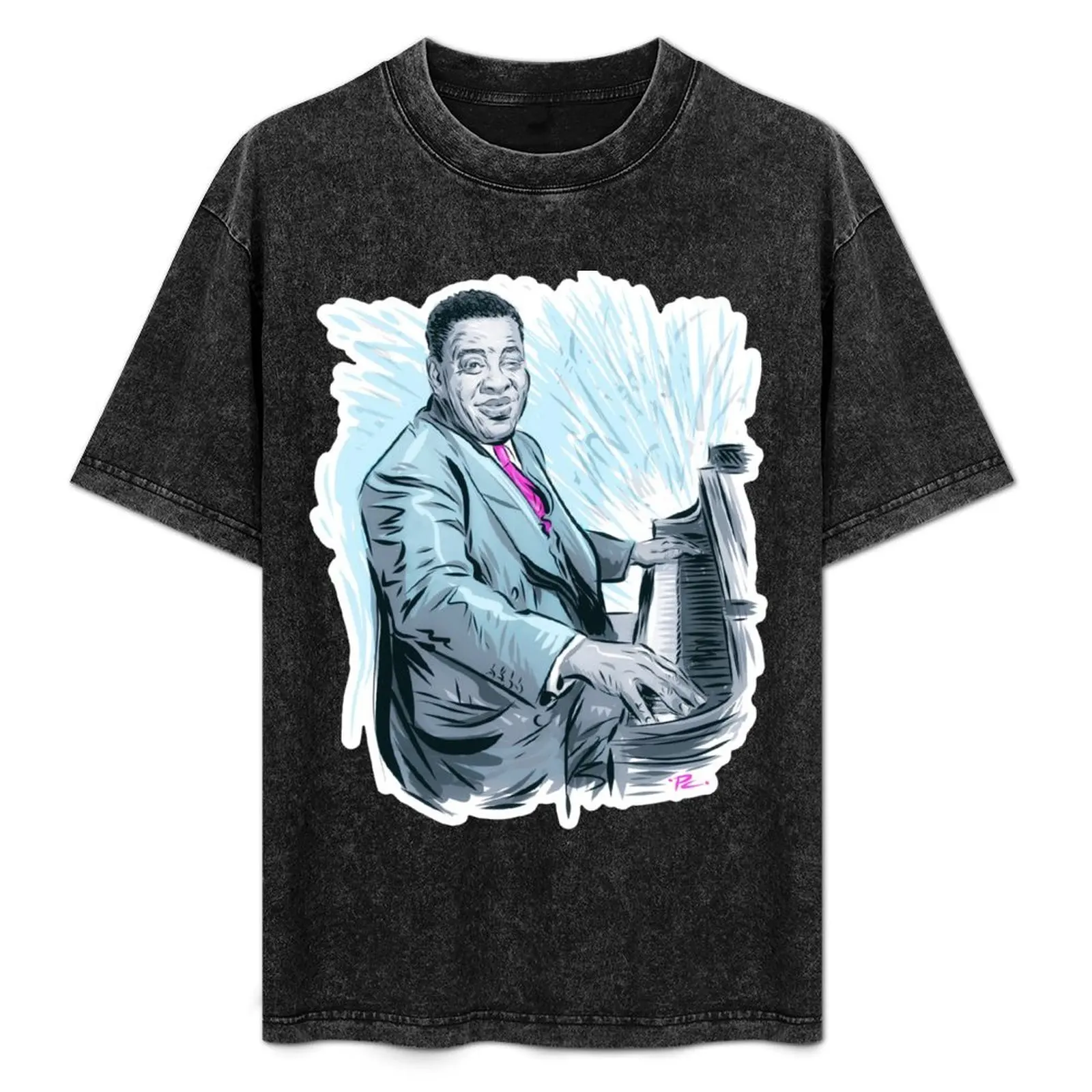 Art Tatum - An illustration by Paul Cemmick T-Shirt customs design your own tees customs tops T-shirts for men cotton