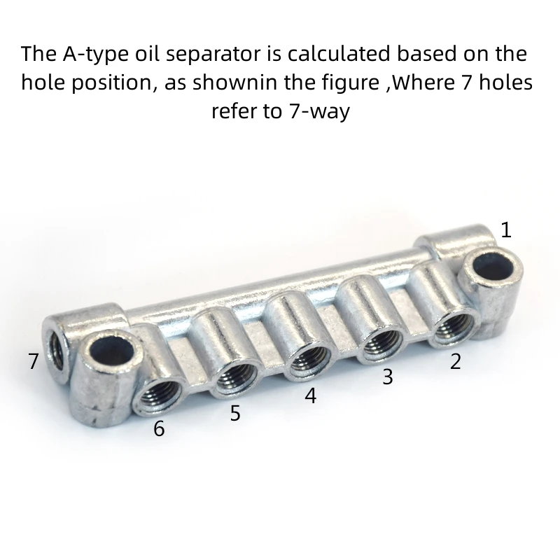 Distributore di alluminio a pistone olio A-4 /A-5/A-6/A-7/A-8/A-9/A-10/A-12 rapporto di resistenza 4mm filettatura distributore olio M8X1