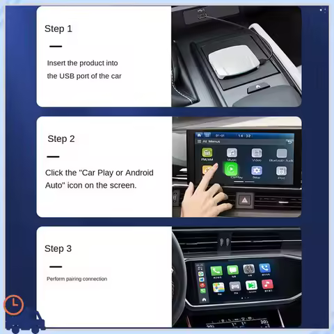 Durable UHD TV Box Android 13.0 Qualcomm 8-Core Wireless Carplay &amp; Android Auto Adapter Support 4K HD Video Output Onlie Video